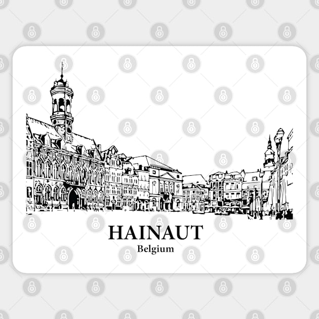 Hainaut - Belgium Sticker by Lakeric